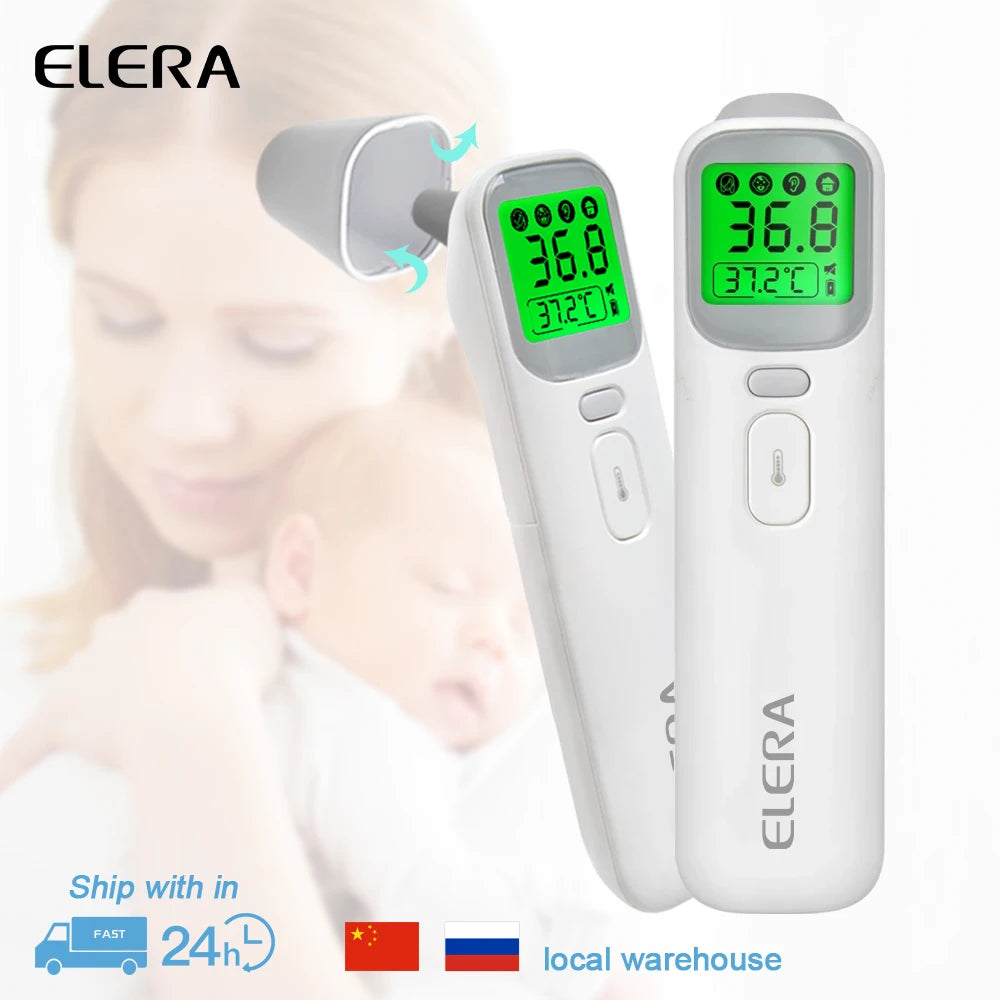ELERA Infrared Digital Thermometer Forehead Ear Body Fever Termometre Medical Non-contact Temperature Measurement Device