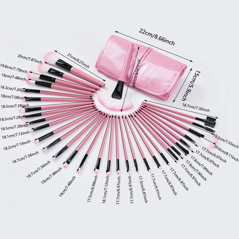 Ensemble de pinceaux de maquillage - Un ensemble contenant 37 outils de maquillage, un ensemble de maquillage professionnel adapté aux débutants.