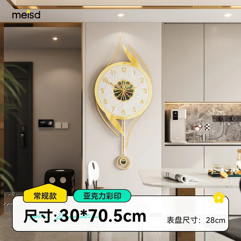 Art Mural Wall Clocks Led Modern Interior Luxury Restaurant Minimalist Wall Watch Large Nordic Fashion Horloge Room Decorations