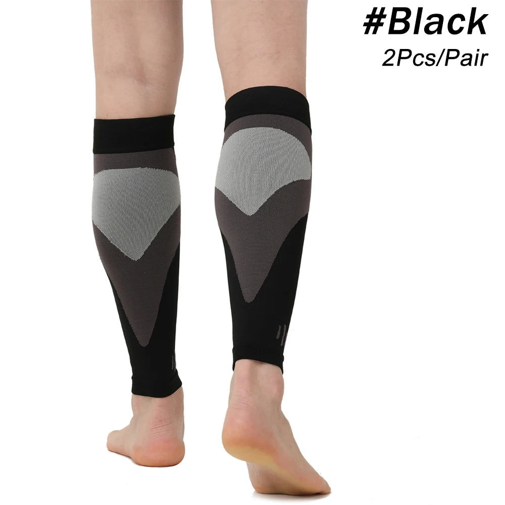 1 Pair Calf Compression Sleeves, Footless Socks Support for Running, Men Women Leg Sleeve Brace for Shin Guard Splints Swelling