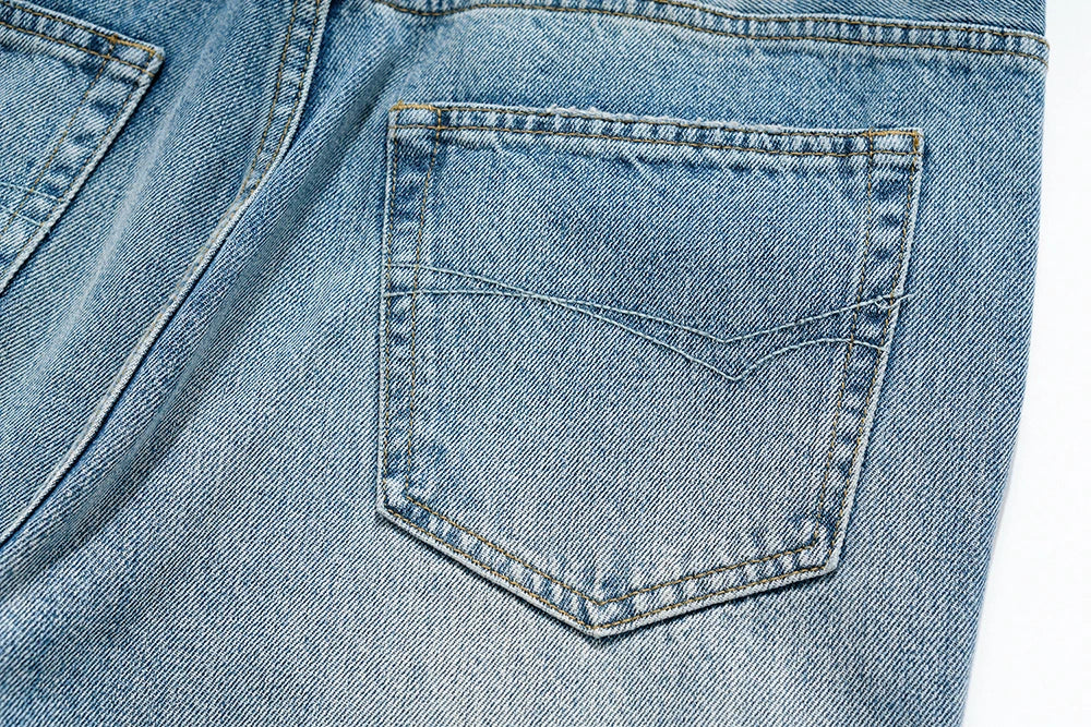 Streetwear Washed Boot Cut Blue Jeans for Men Vintage Y2k Baggy Flare Pants Unisex Pantalones Hombre Denim Trousers Oversized