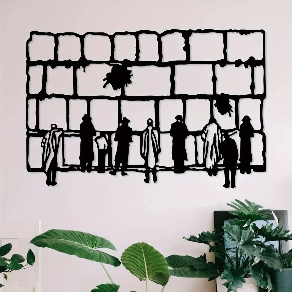 Superbe décoration murale moderne en métal – Décoration durable et résistante aux intempéries pour l'intérieur et l'extérieur, parfaite pour les célébrations toute l'année