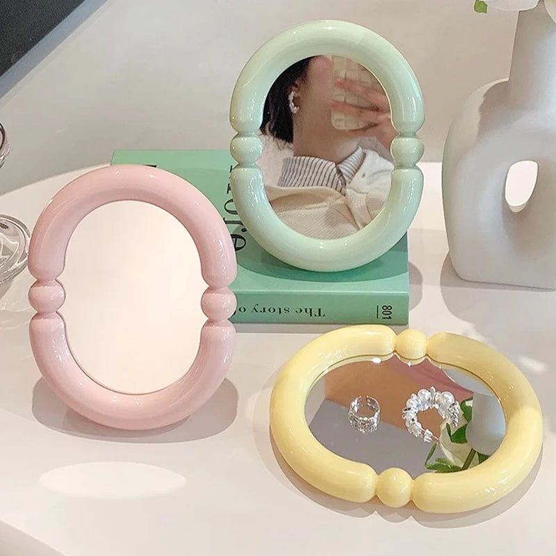 Irregular Makeup Mirrors Desktop Makeup Mirror Ins Cloud Makeup Mirror Aesthetic Room Decor Woman Makeup Supplies