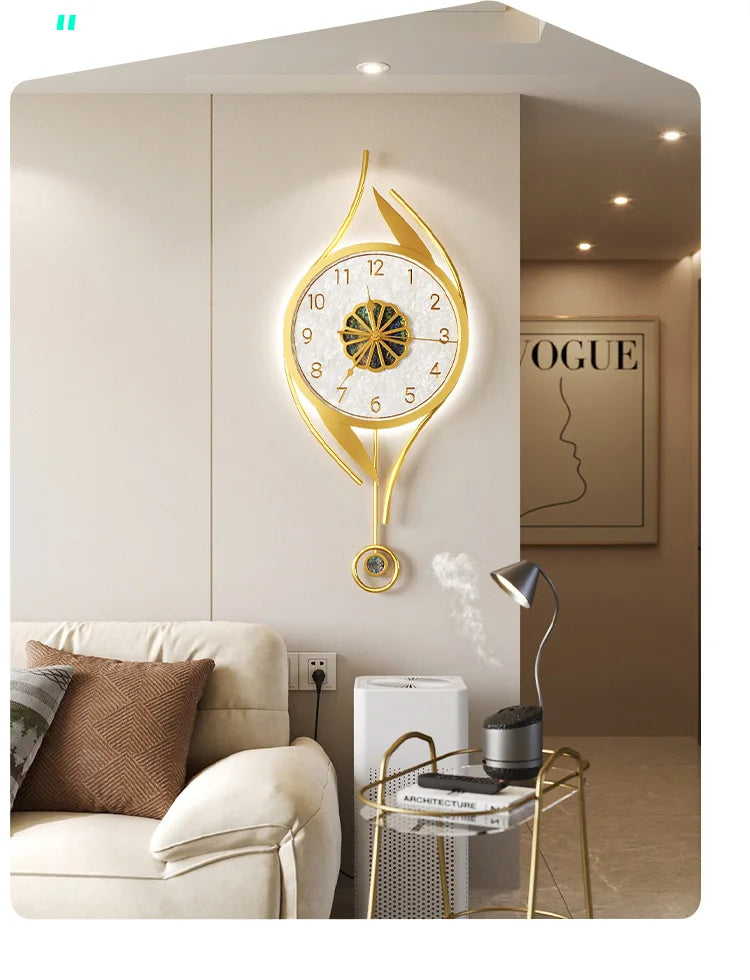 Art Mural Wall Clocks Led Modern Interior Luxury Restaurant Minimalist Wall Watch Large Nordic Fashion Horloge Room Decorations