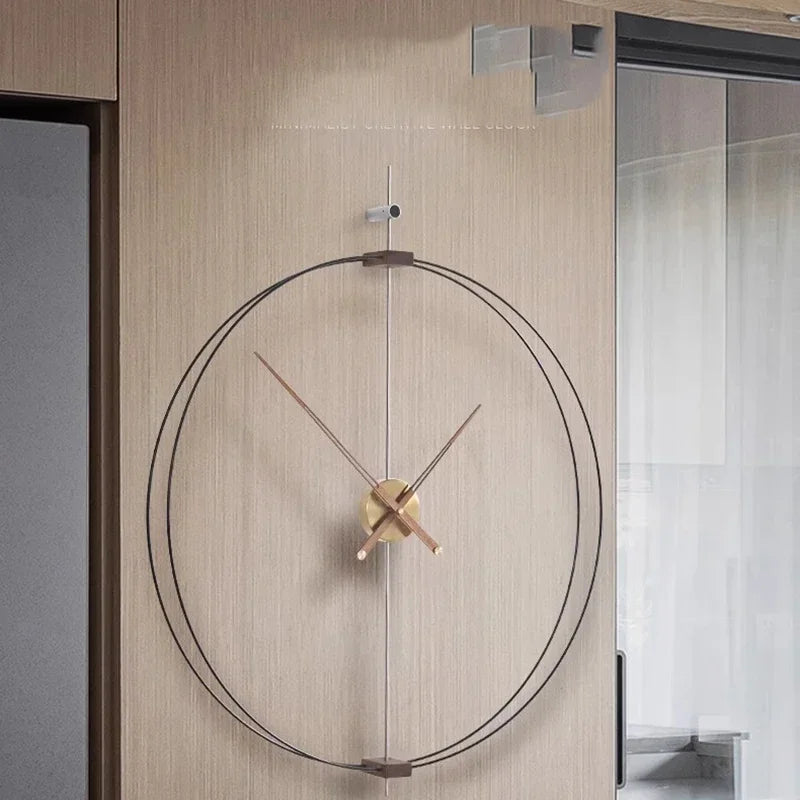 Interior Art Mural Wall Clocks Modern Round Fashion Design Wall Watch Nordic Restaurant Relogio De Parede Living Room Decoration