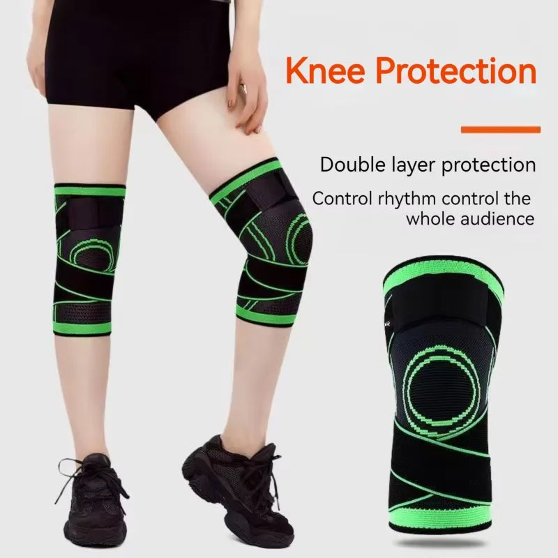 1PC Knee Brace Compression Knit Knee Pad For Sports Quickly Absorb Perspiration Keep Knees Warm Knee Boosters Breathable Support