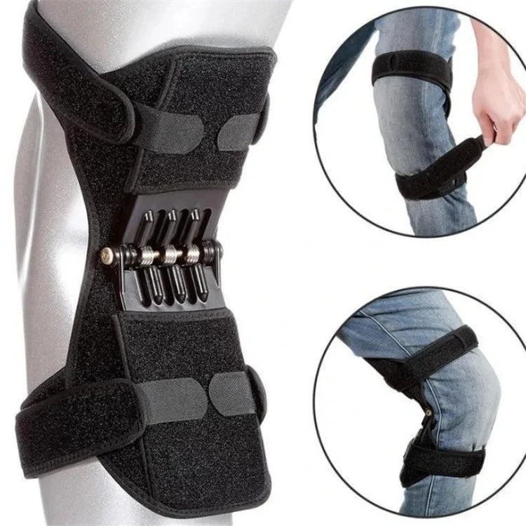 1 Pcs Knee Protection Booster Power Support Knee Pads Powerful Rebound Spring Force Sports Reduces Soreness Cold Leg Protection