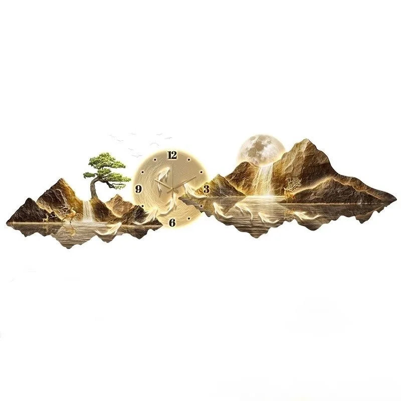 Fashion Luxury Wall Watch Led Metal Wall Art Cute Design Large Nordic Aesthetic Wall Clocks Creative Saat Ornaments Home Decor