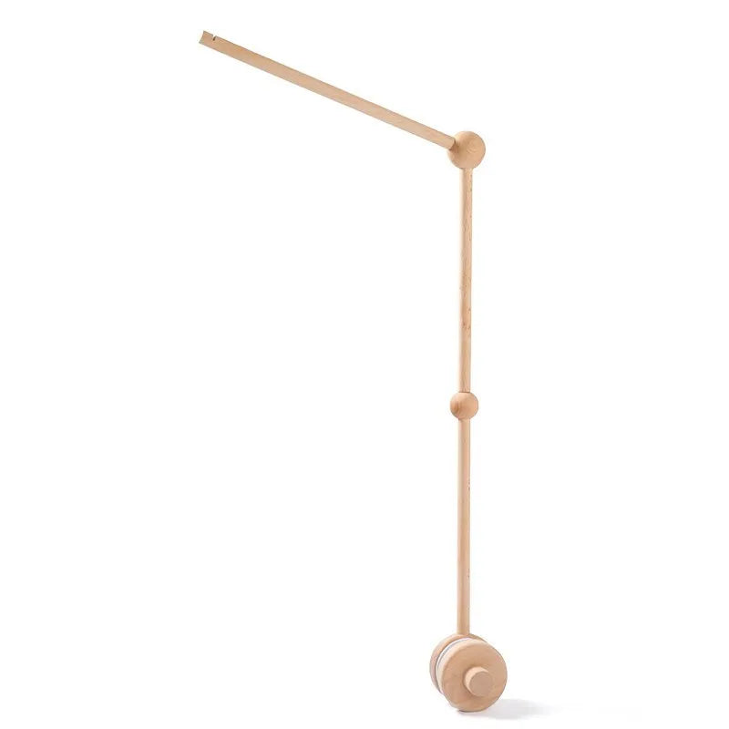 Baby Wooden Bedbell Bracket 0-12 Months Bed Bell Bracket Wooden Mobile Newborn Crochet Bed Bell Hanging Toys Newbaby Rattle Toys