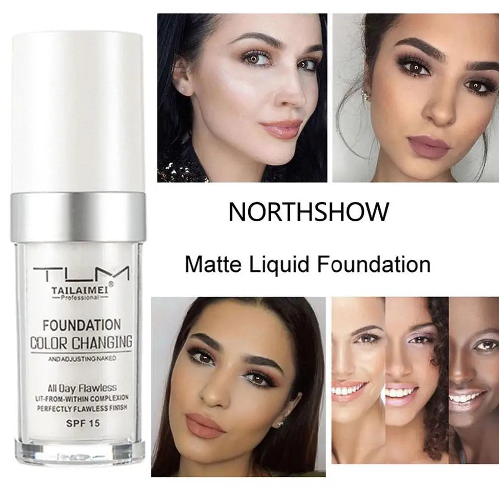 Foundation Magic Color Changing BB Cream Makeup Base Nude Face Full Cover Matte Concealer Moisturizing Primer All Skin Tone