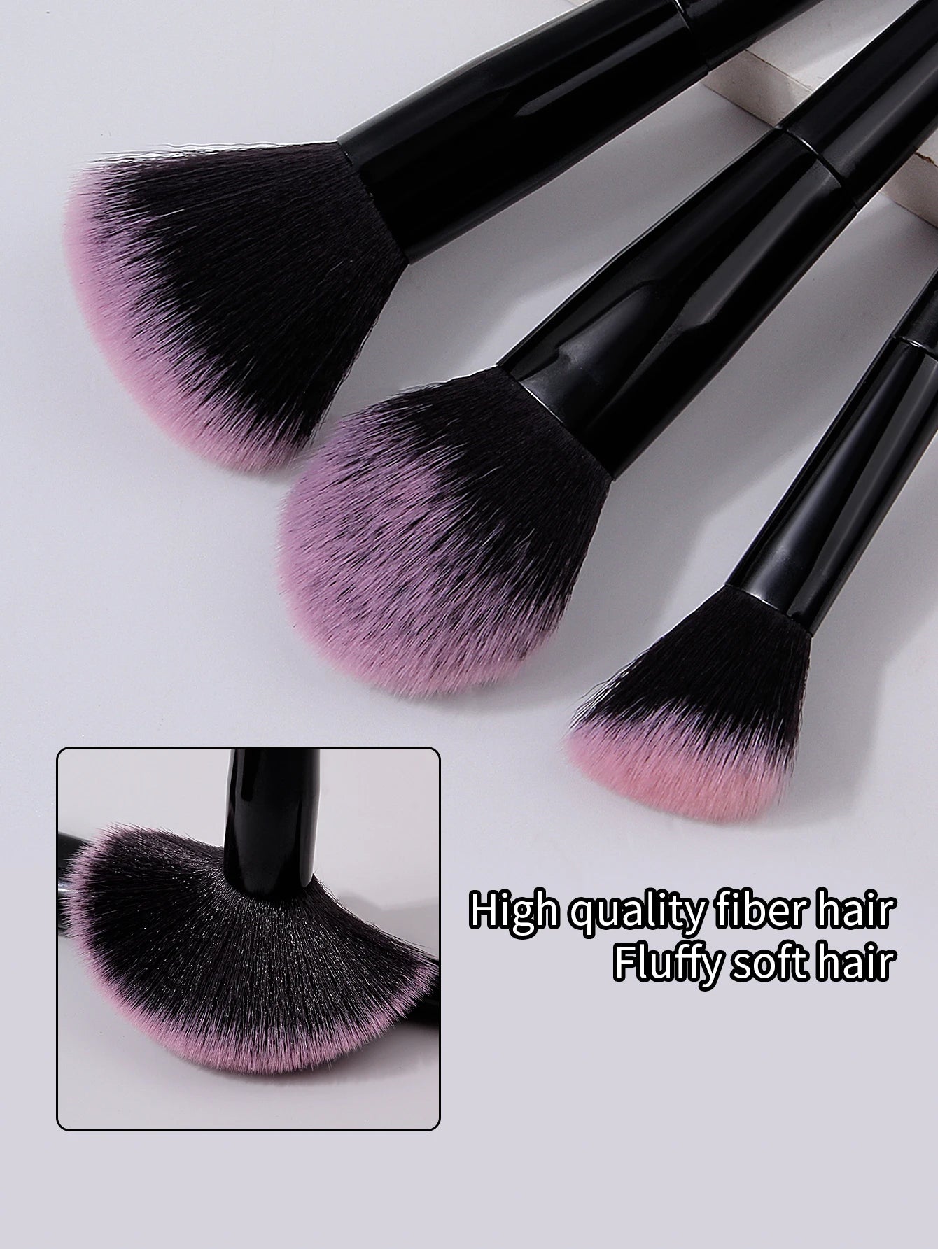 1/12/19PCS professional set combination makeup tools 12 brushes 6 makeup puff Makeup egg Large capacity waterproof makeup bucket