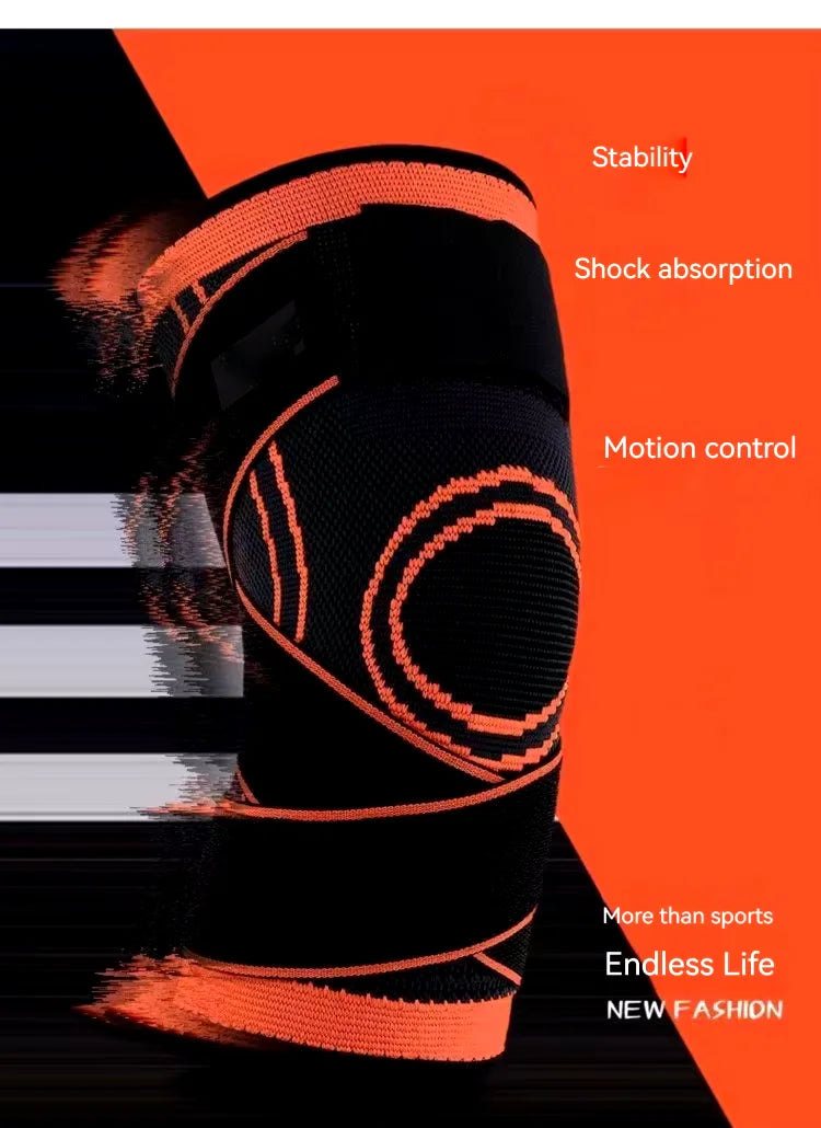 1PC Knee Brace Compression Knit Knee Pad For Sports Quickly Absorb Perspiration Keep Knees Warm Knee Boosters Breathable Support