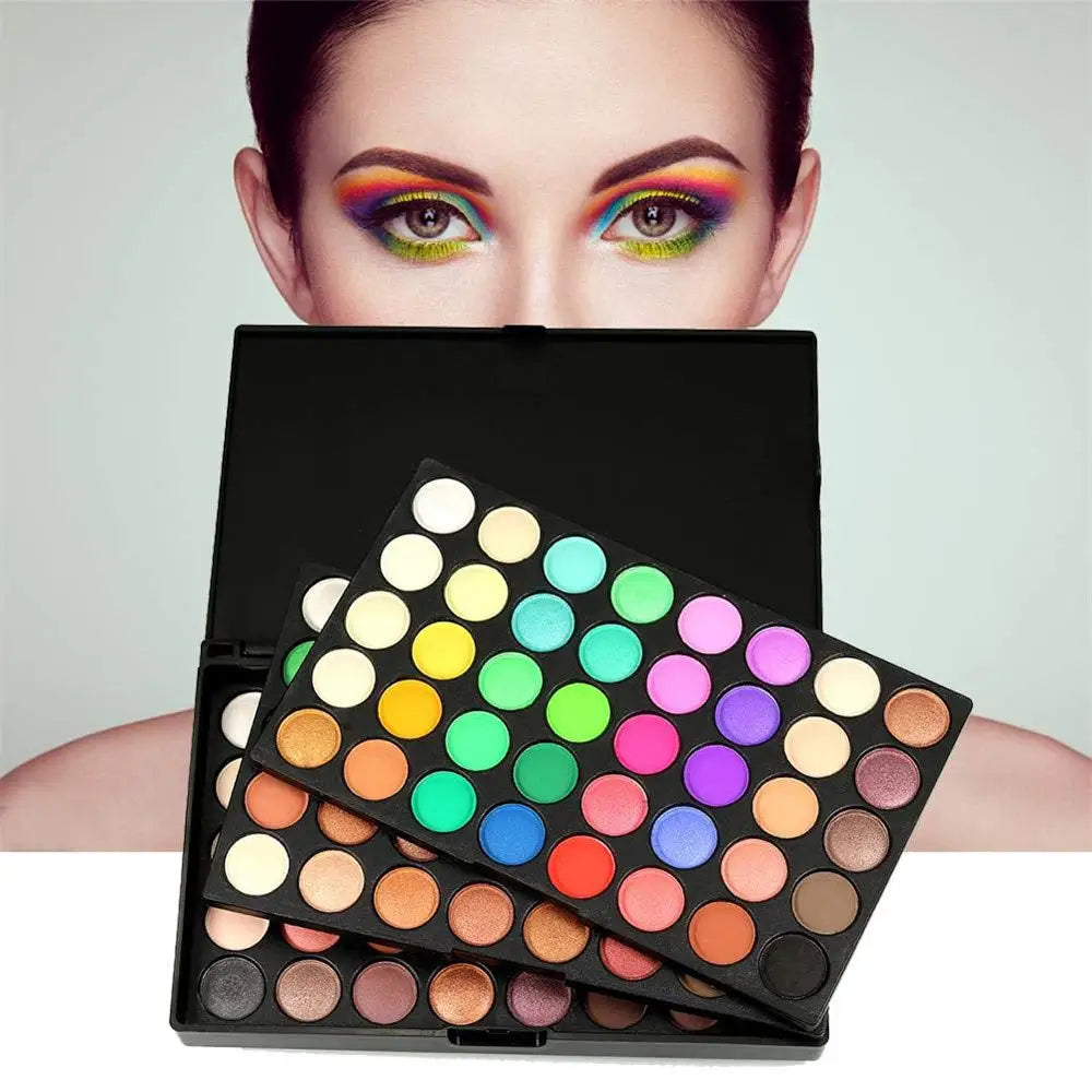 Palette de 120 fards à paupières nudes, imperméables, pailletés, mats, pigmentés, poudre compacte, brillants, cosmétiques