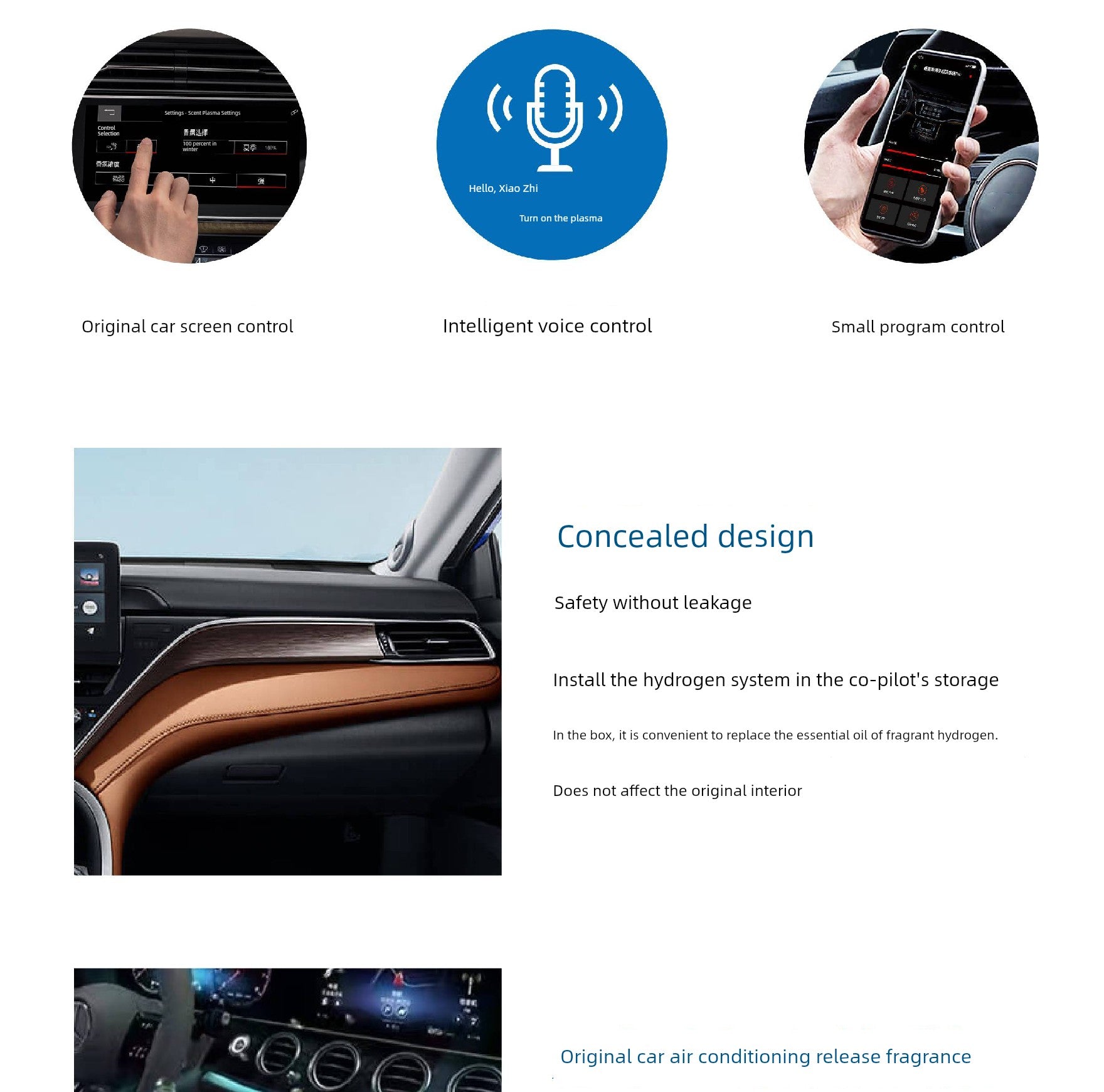 Negative Ion System Air Conditioning Air Outlet Car Fragrance