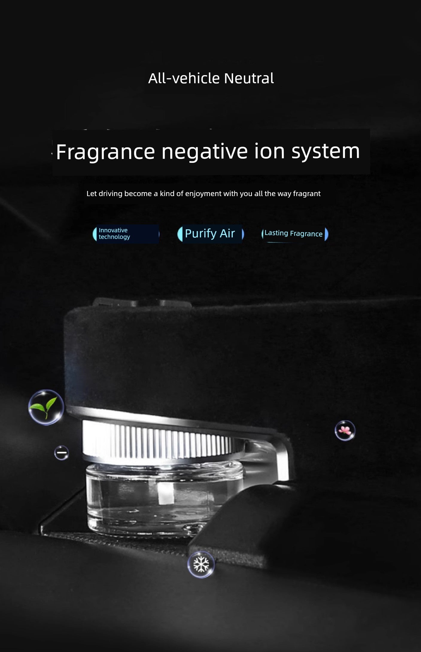 Restoration Negative Ion System Intelligent Car Fragrance