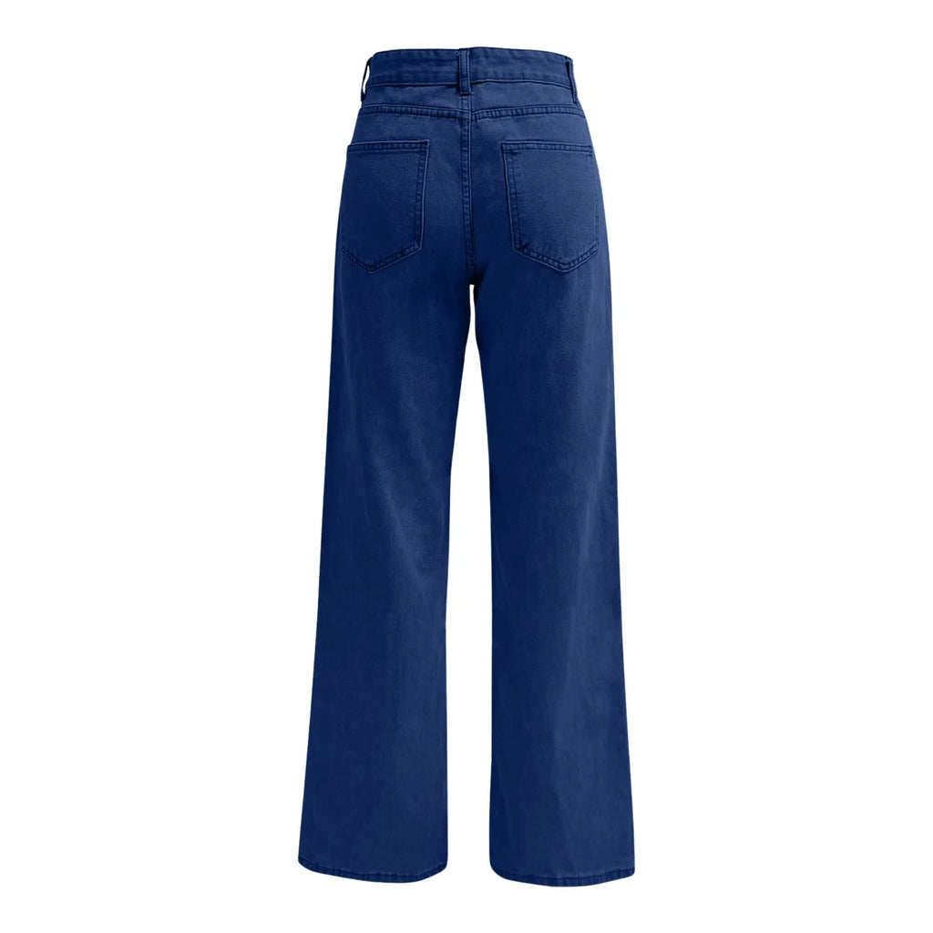 Women's High Waist Washed Women's Jeans Fashionable Versatile Straight Leg Pants Jeans Women Jean Pants Women Jeans Women 2025