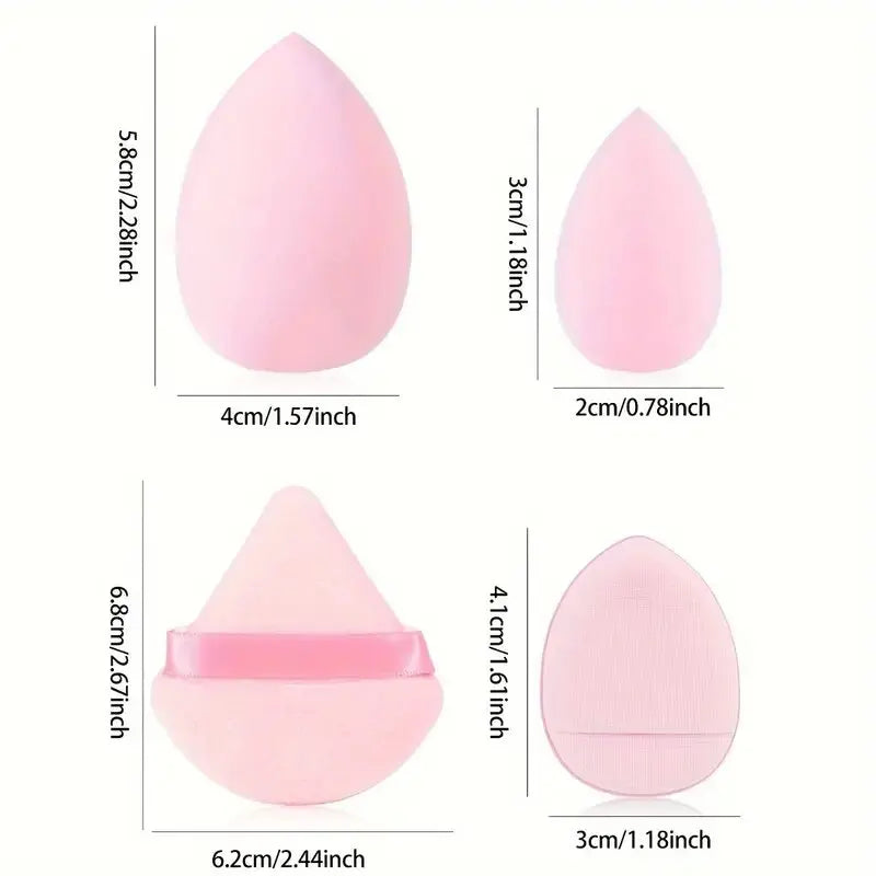 12pcs Makeup Tool Set Size Size Giant Soft Makeup Egg Makeup Powder Suitable for Base Makeup Corner Makeup Setting Novice Makeup