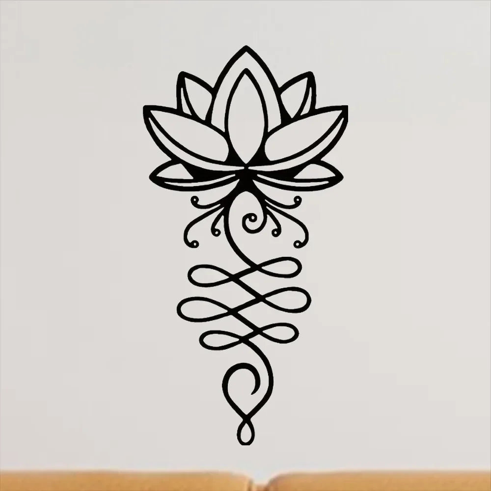 Décoration murale en métal unique aux motifs spirituels, parfaite pour ajouter une atmosphère paisible à votre décoration intérieure