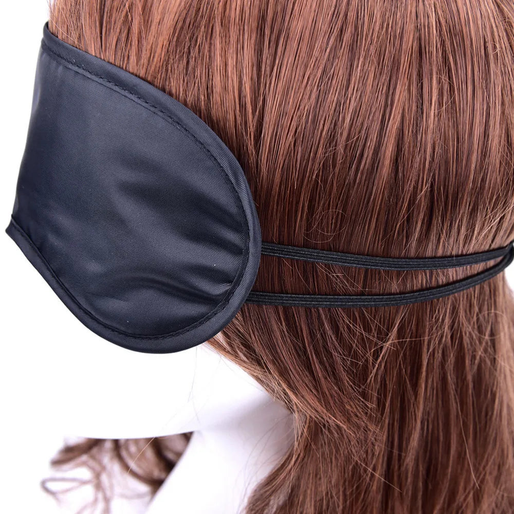 Lot de 10 masques de sommeil noirs pour voyage, bandeau pour les yeux, cache-œil, nuit, économique, anti-ronflement, cadeau, vente en gros