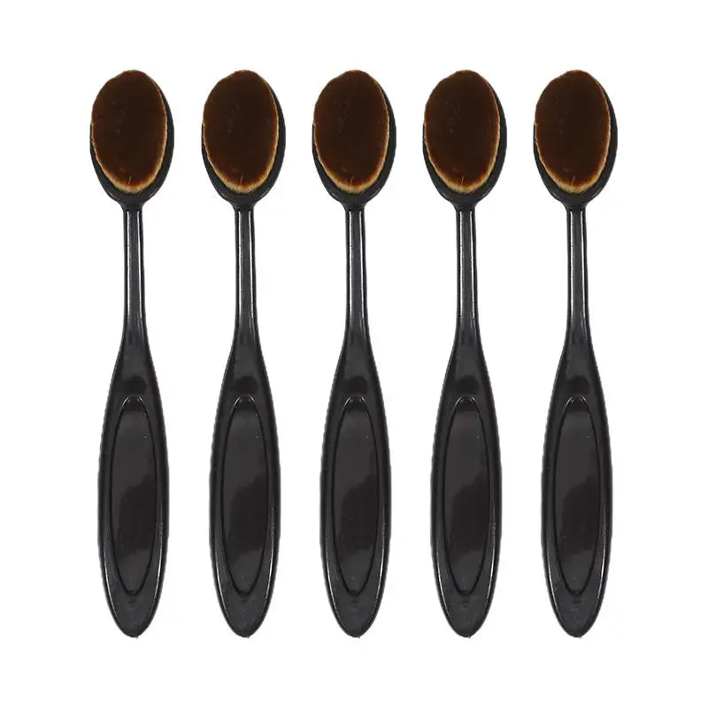 3/5 PCS Foundation Brush Toothbrush Shape Makeup Make Up Tools Get Fast Even Application of Creams and Powders Cosmnetic