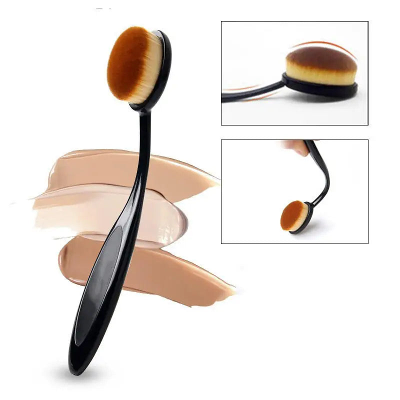 3/5 PCS Foundation Brush Toothbrush Shape Makeup Make Up Tools Get Fast Even Application of Creams and Powders Cosmnetic