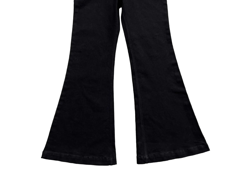 Erkek Kot Pantolon Moda Pantolon Erkek Fermuarlı Tam Boy Sokak Pantolonu Kot Siyah Düz Erkek Giyim