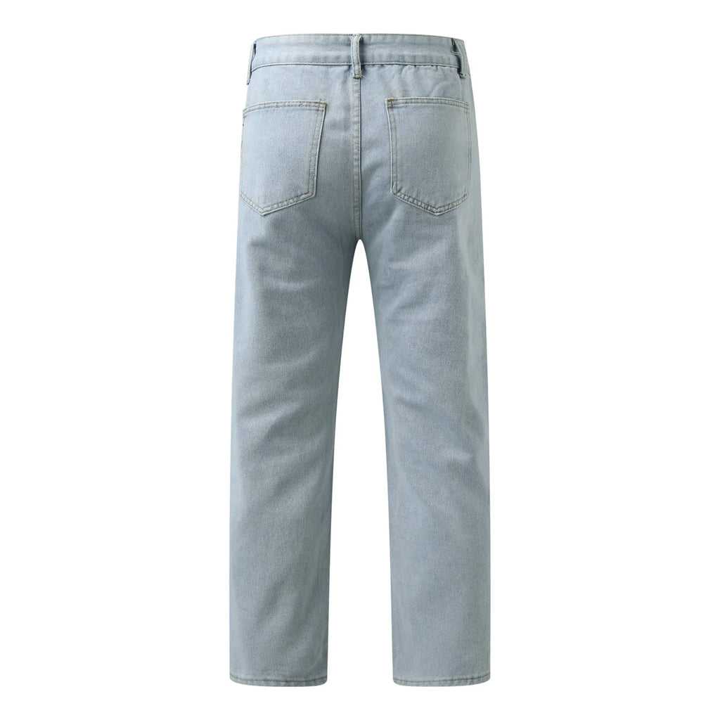 Men Casual Fashion Loose Jeans Street Wide Leg Trousers Pants Male Clothes Casual Trousers Ropa Hombre Cargo Baggy