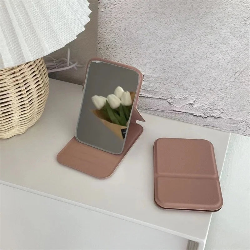 1PC mini folding makeup mirror square portable travel makeup mirror must-have gift for women's makeup and makeup