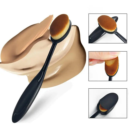 3/5 PCS Foundation Brush Toothbrush Shape Makeup Make Up Tools Get Fast Even Application of Creams and Powders Cosmnetic