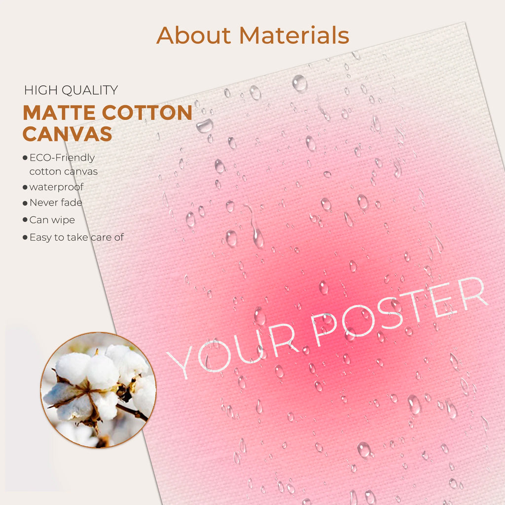 Affiche murale moderne et simple « N'ayez pas peur d'être vu » - Impression sur toile - Décoration d'intérieur