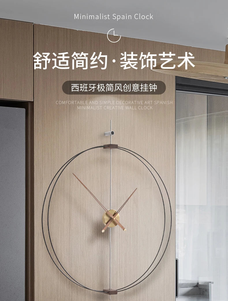 Interior Art Mural Wall Clocks Modern Round Fashion Design Wall Watch Nordic Restaurant Relogio De Parede Living Room Decoration