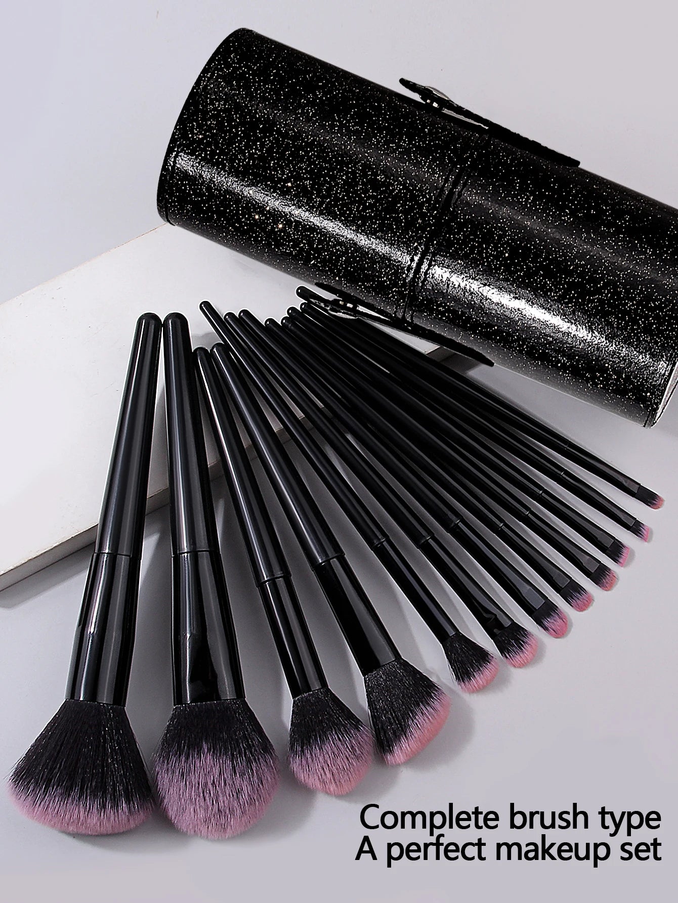 1/12/19PCS professional set combination makeup tools 12 brushes 6 makeup puff Makeup egg Large capacity waterproof makeup bucket