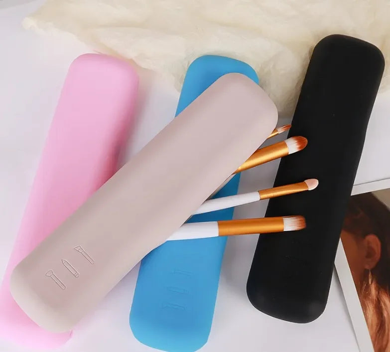 Makeup Bag Makeup Brush Pouch Cosmetic Organizer Travel Holder Storage Brush Case Brush Makeup Bag Pouch Silicon Makeup Bag