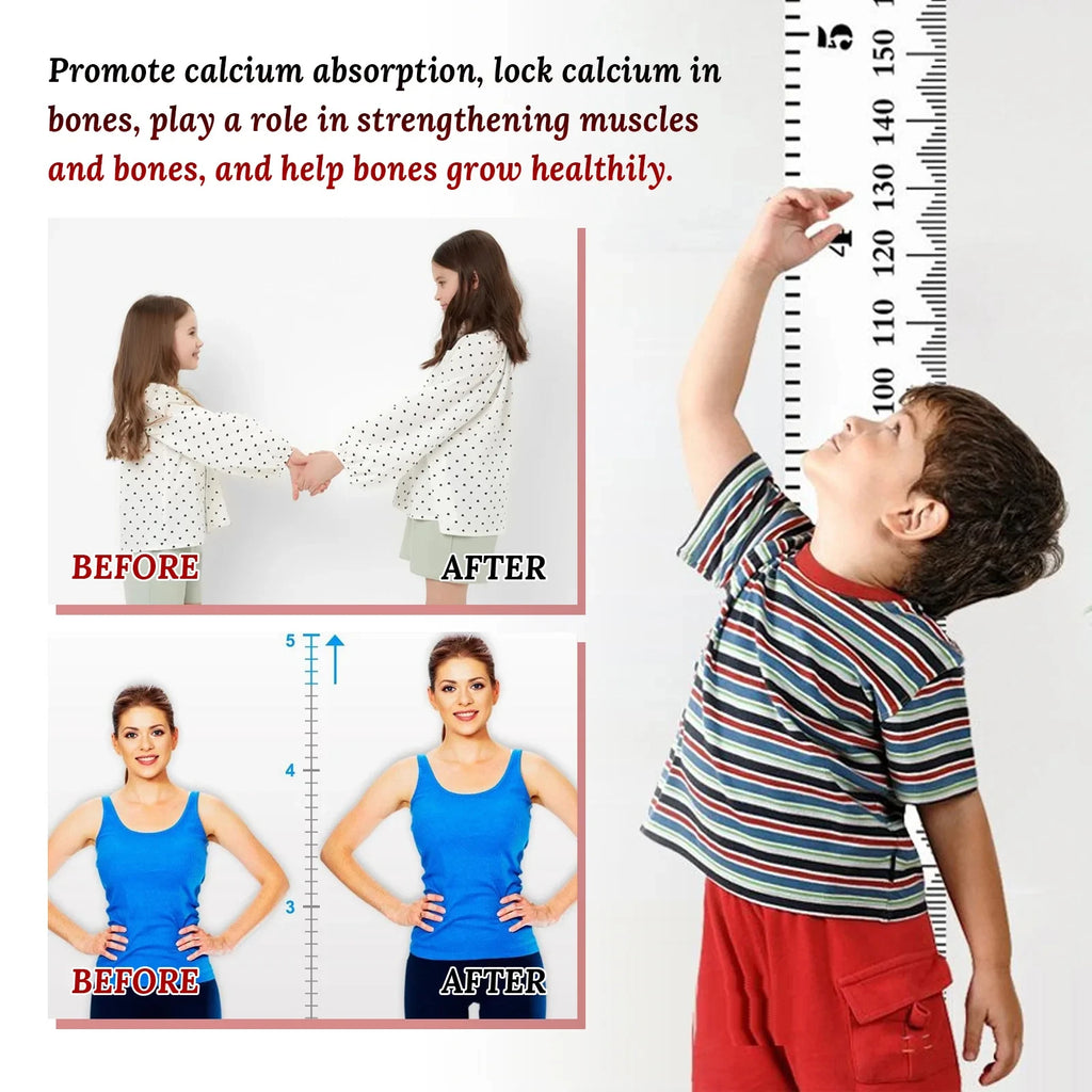 1-10Bags Height Growth Patch Promote Bone Strength Calcium Vitamin D Supplements Adult Teen Plantar Acupoint Stimulation Sticker