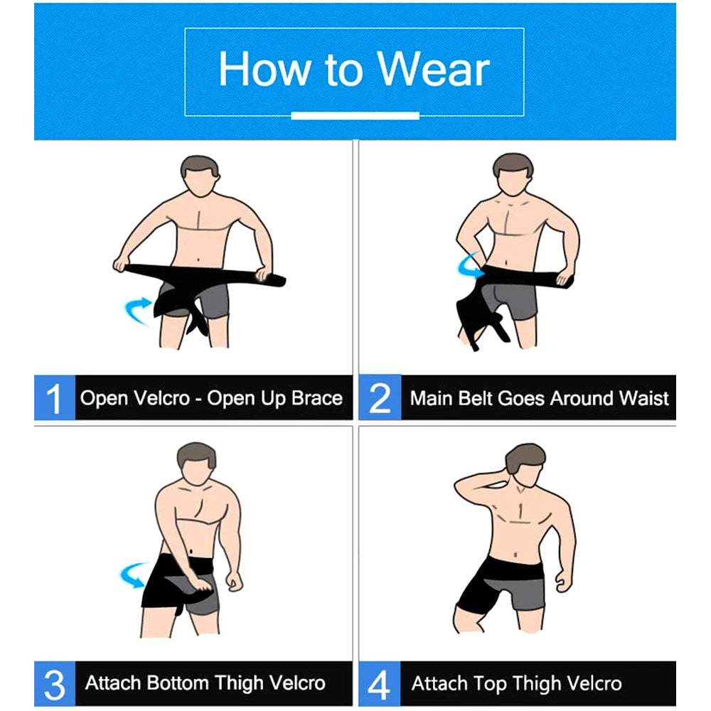 1PC Hip Support Belt Groin Support Sciatica Pain Relief Thigh Strap Compression Brace Joints Groin Arthritis Hip Protective Belt
