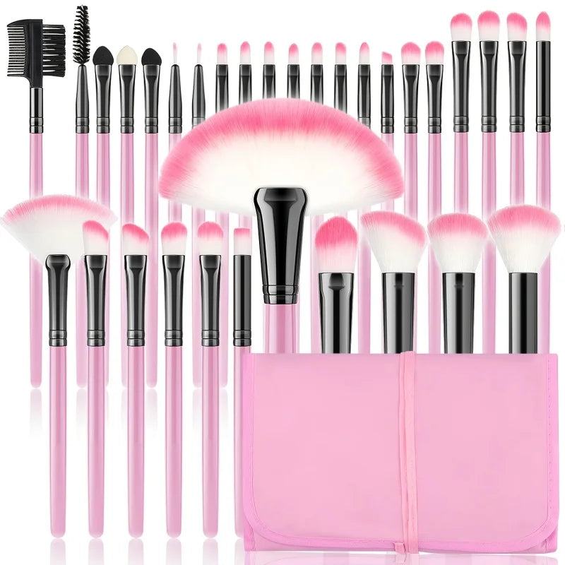 Ensemble de pinceaux de maquillage - Un ensemble contenant 37 outils de maquillage, un ensemble de maquillage professionnel adapté aux débutants.