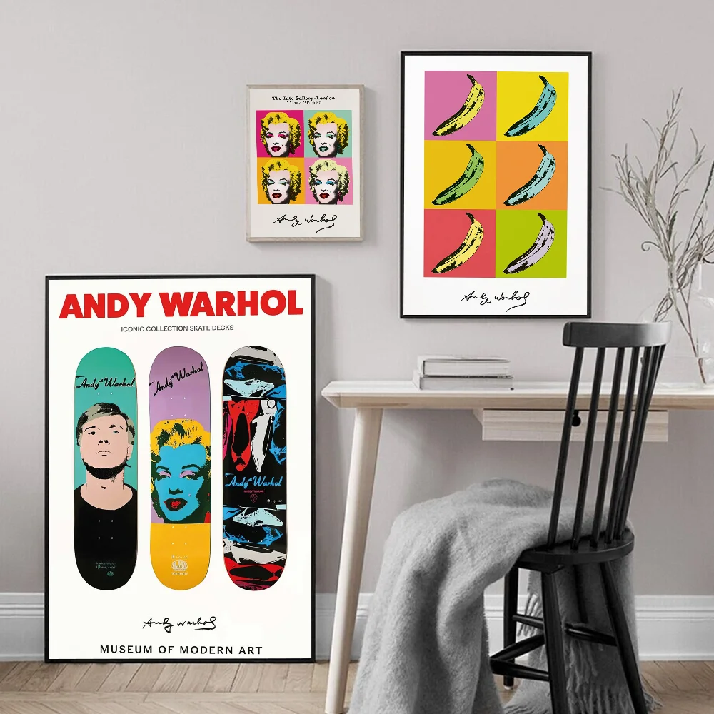 A-Andy W-Warhol Classic Vintage Posters HD Quality Wall Art Retro Posters for Home Room Wall Decor