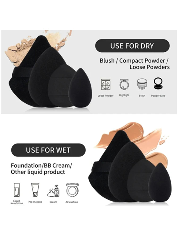 12PCS Makeup Tool Set Size Size Giant Soft Makeup Egg Makeup Powder Suitable for Base Makeup Corner Makeup Setting Novice Makeup