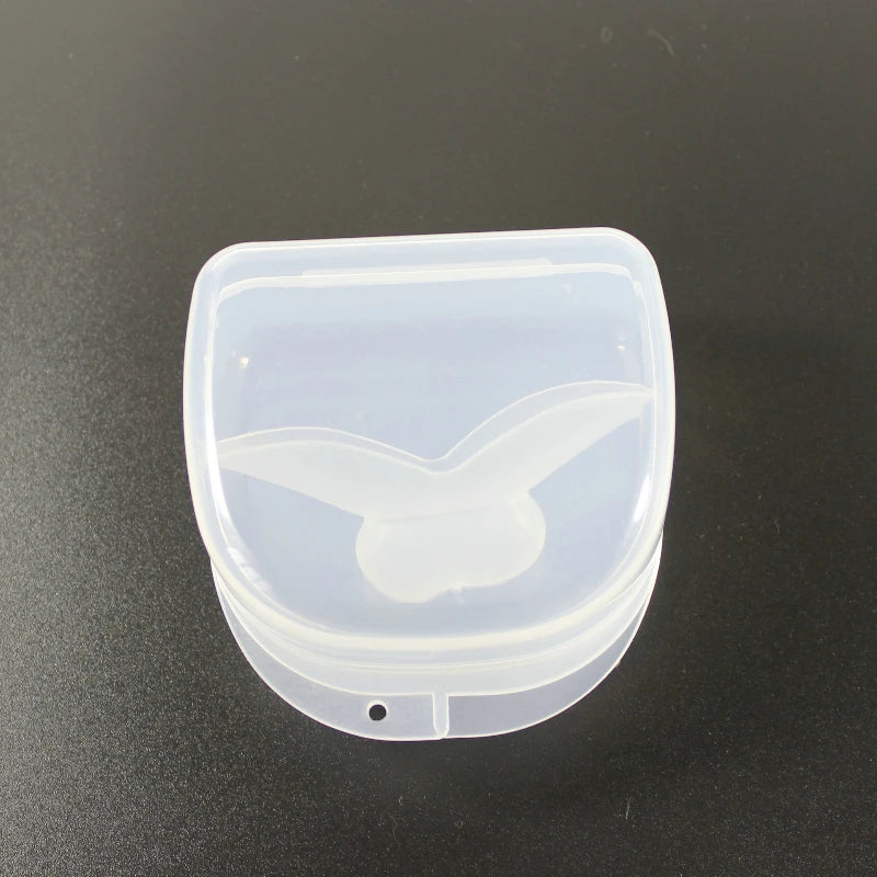 1pc Anti Snoring Mouthpiece Device Tongue Stopper Medical Silicone Sleep Guard Stopper Tongue Retain Breathing Aid Snore Apnea