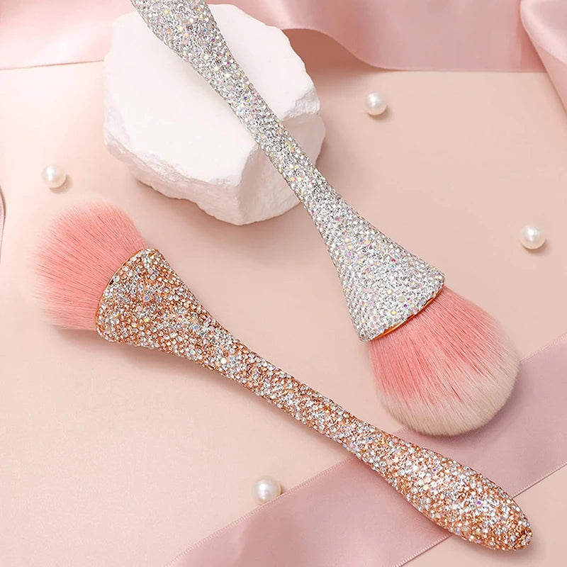 Rhinestone Nail Dust Brush Makeup Brush Large Face Powder Makeup Brushes Dust Powder Foundation Makeup Brush For Nail Makeup Too