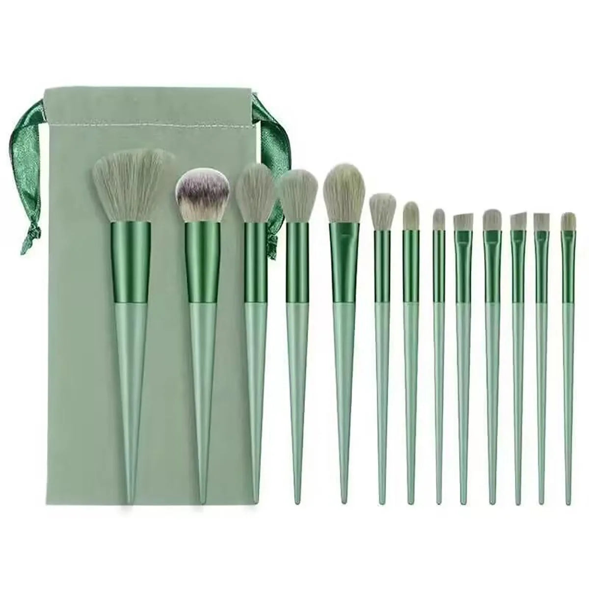 Ensemble de 13 pinceaux de maquillage, pinceau de maquillage portable, pinceau à paupières, pinceau à blush en poudre super doux, outil de maquillage