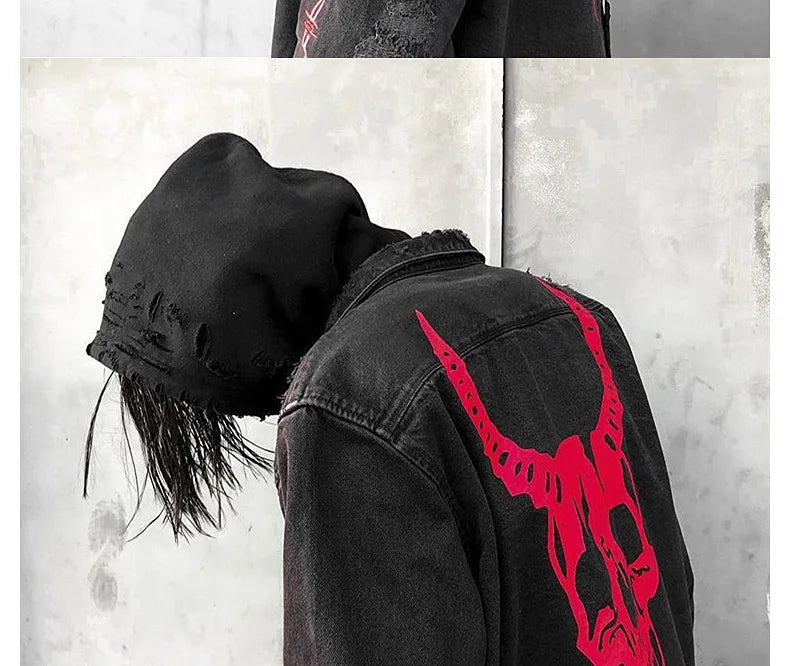 Gym Mens Denim Jacket Fashion Motorcycle Jeans Jackets Men Causal Cotton Black Sports Sweatshirt Fitness Man Outerwear Coat