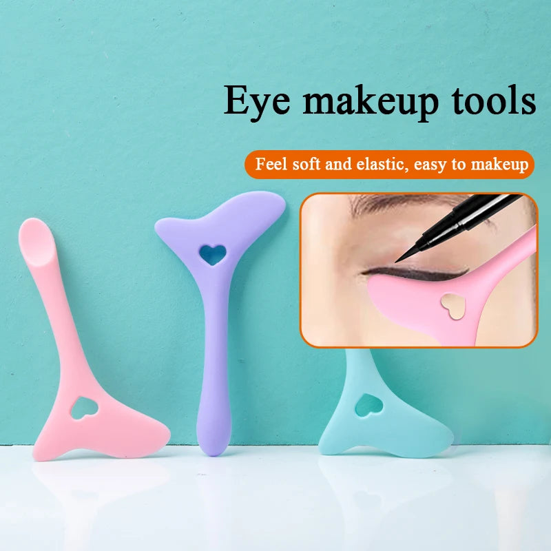 Pochoirs de maquillage pour eye-liner, mascara, rouge à lèvres, fard à paupières, outil de maquillage réutilisable