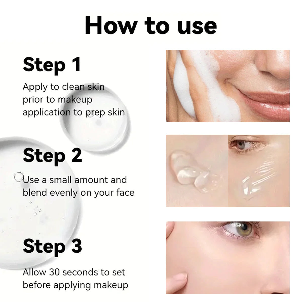 Face Makeup Primer Transparent Jelly Primer Makeup Base Color Rendering Long Lasting Makeup Holding Pre Natural Makeup Base Crea