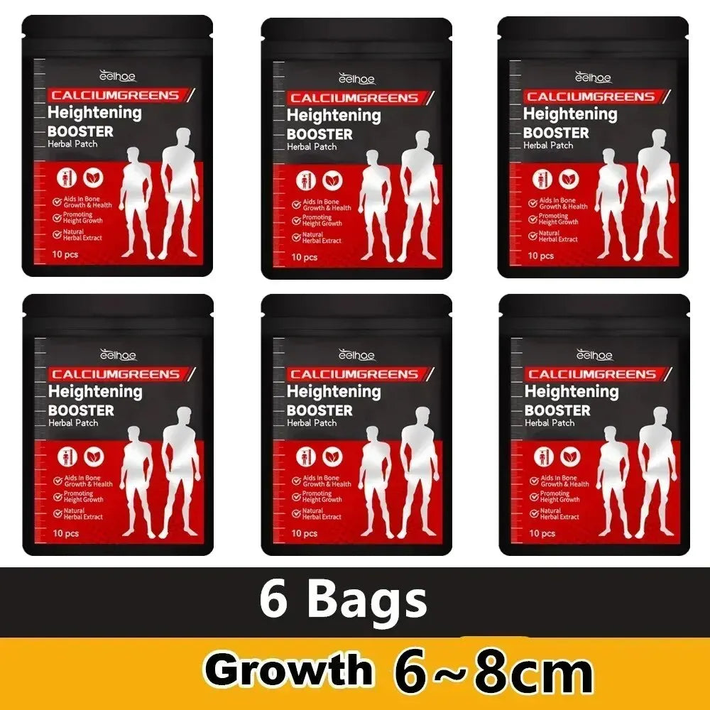 1-10Bags Height Growth Patch Promote Bone Strength Calcium Vitamin D Supplements Adult Teen Plantar Acupoint Stimulation Sticker