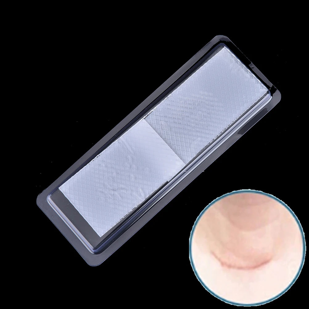 Patch en gel de silicone blanc 12 cm x 3,5 cm pour éliminer les cicatrices de césarienne, les marques de plaies, les cicatrices cutanées, traitement thérapeutique, 1 pièce