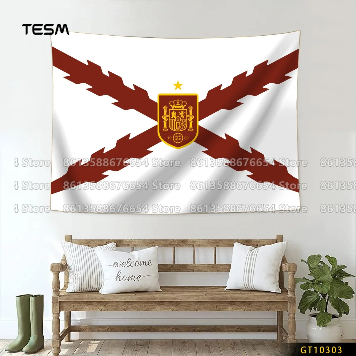 Wall Art Decor  Fabric Tapestry Wall Hanging  Living Room Bedroom Kitchen Dorm Decor Multi  Flag 3D printed pattern