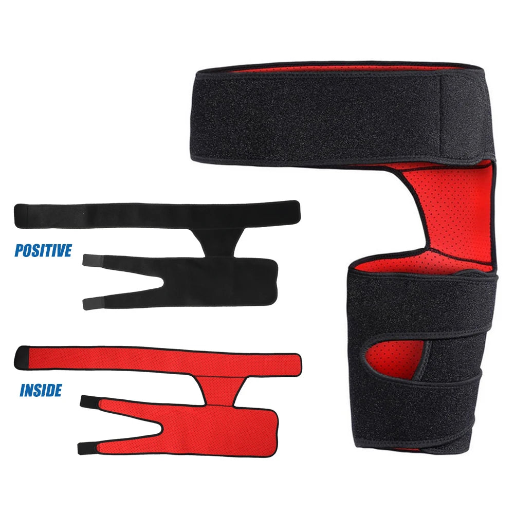 1PC Hip Support Belt Groin Support Sciatica Pain Relief Thigh Strap Compression Brace Joints Groin Arthritis Hip Protective Belt