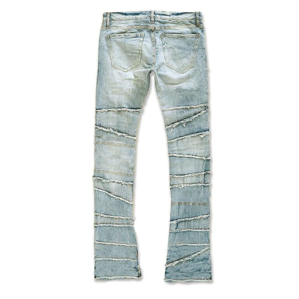 Jeans pour hommes, coupe skinny extensible, déchirés, coupe slim, pantalon en denim avec patchs, coupe slim, streetwear