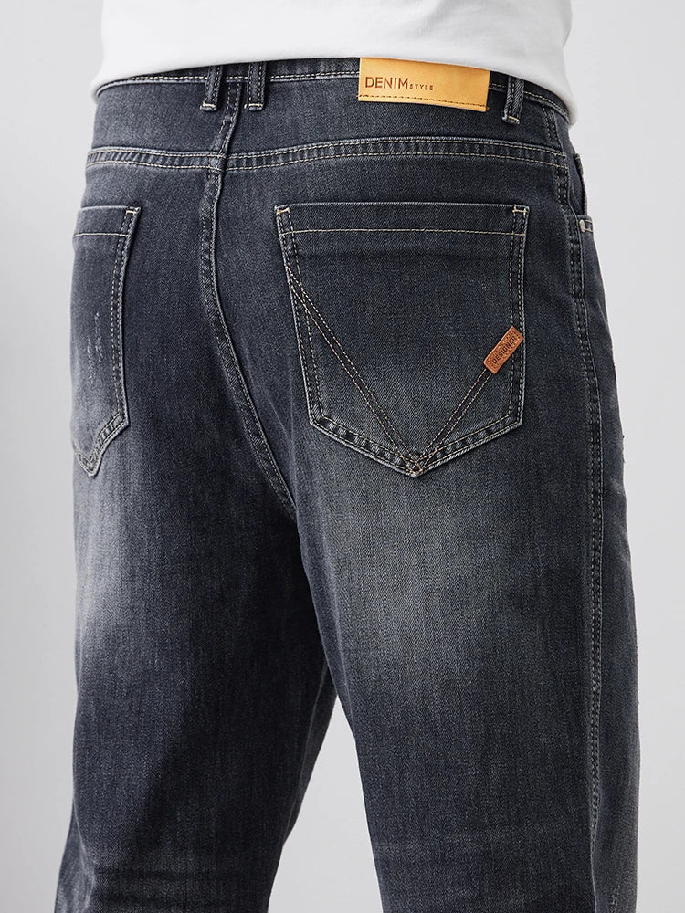 Men's Casual Jeans 2025 New Fashion Loose Tapered Pants Comfortable Personalized Vintage Male Clothes Denim Trousers